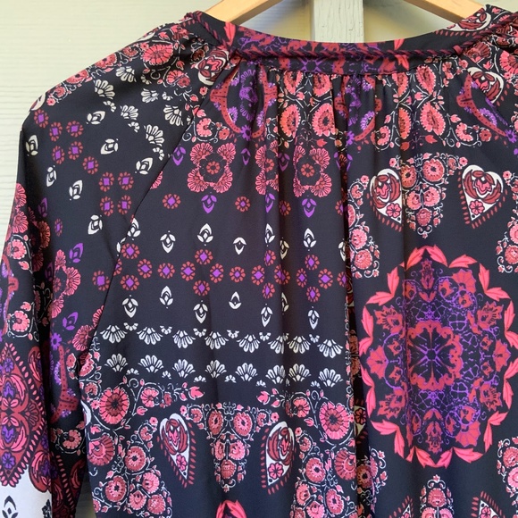 COLLECTIVE CONCEPTS Boho Floral Dress Tassels Pink - Picture 3 of 9